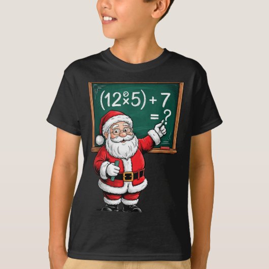 Six Seven 67 Meme Santa Math Teacher Christmas Men T-shirt (Voorkant)