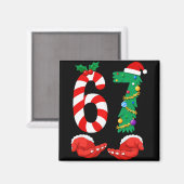 Six Seven 67 Meme Sinterklaas Kerst Vakantie Grapp Magneet (Voorkant / Achterkant)