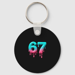 Six Seven 67 Meme Voor Gen Alpha Kinderen En Volwa Sleutelhanger