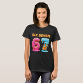 Six Seven 67 Number Meme Ice Cream Drip Gen Alpha  T-shirt (Voorkant volledig)