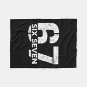 Six Seven 67 Nummer 67 Meme 6 7 Trendy Six Seven G Fleece Deken (Voorkant (Horizontaal))