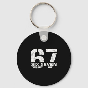 Six Seven 67 Nummer 67 Meme 6 7 Trendy Six Seven G Sleutelhanger