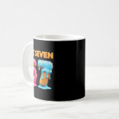Six Seven 67 Nummer Meme Ijsje Drip Gen Alpha Koffiemok (Voorkant links)