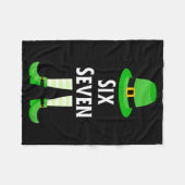 Six Seven 67 St Patricks Day Kids Grappige Leprech Fleece Deken (Voorkant (Horizontaal))