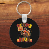 Six Seven 67 Thanksgiving grapjes Funny Dankbare T Sleutelhanger (Voorkant)