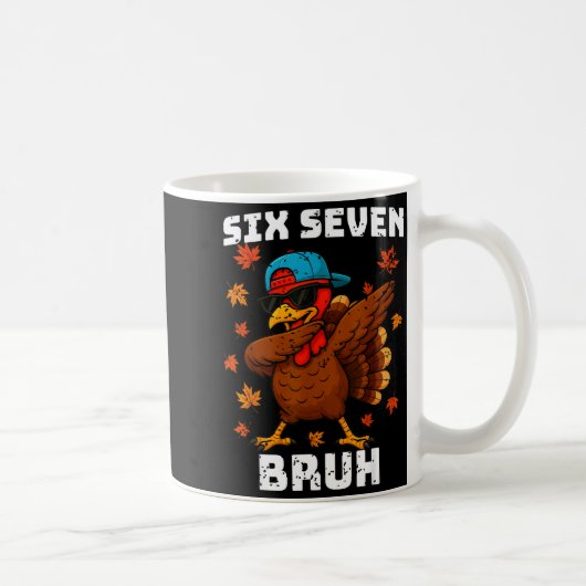 Six Seven 67 Thanksgiving-meme Grappige Dankbare T Koffiemok (Rechts)