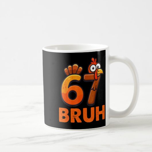 Six Seven 67 Thanksgiving-meme Grappige Dankbare T Koffiemok (Rechts)