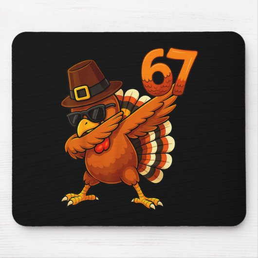 Six Seven 67 Thanksgiving-meme Grappige Dankbare T Muismat (Voorkant)