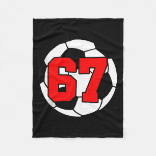 Six Seven 67 Voetbal 6 7 Grappige Meme 6-7 Gen Alp Fleece Deken