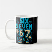 Six Seven 67 Xel Gamer Apparel Retro Block Style A Koffiemok (Links)