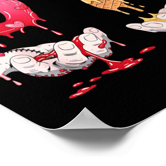 Six Seven 6 7 67 Funny Matching Valentines Day Cou Poster (Hoek)