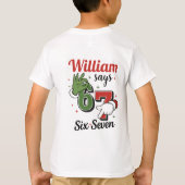Six Seven 6•7 - Boys Christmas T- shirt (Achterkant)