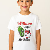 Six Seven 6•7 - Boys Christmas T- shirt