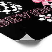 Six Seven 6 7 Checkered Cute Coquette Bow Girly 67 Poster (Hoek)