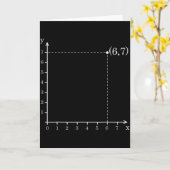 Six Seven 6 7 Coordinate Grid Plot Graph Plane Mem Kaart (Gele Bloem)
