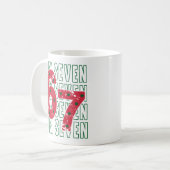 Six Seven 6 7 Funny Meme Mug Koffiemok (Voorkant links)