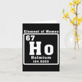 Six Seven 6 7 Funny Number Meme  Kaart (Gele Bloem)