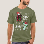 Six Seven 6 7 Gen Alpha Meme Kerstmis T-shirt (Voorkant)