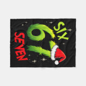 Six Seven 6 7 Gen Z Alpha Meme Slang Prettig Kerst Fleece Deken (Voorkant (Horizontaal))