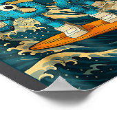 Six Seven 6-7 Japanese Great Wave Off Kanagawa 67  Poster (Hoek)