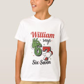 Six Seven 6•7 - Jongens Kerst T-shirt (Voorkant)