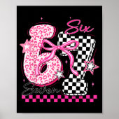 Six Seven 6 7 Leopard Checkered 67 Meme Teacher Wo Poster (Voorkant)
