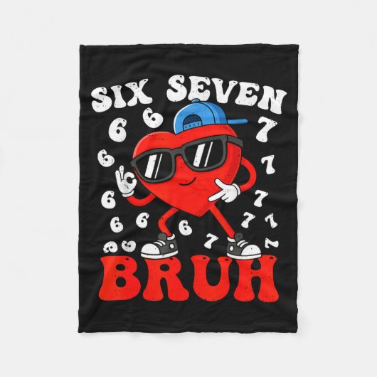 Six Seven 6 7 Meme 67 Trend Valentines Day Boys To Fleece Deken (Voorkant)