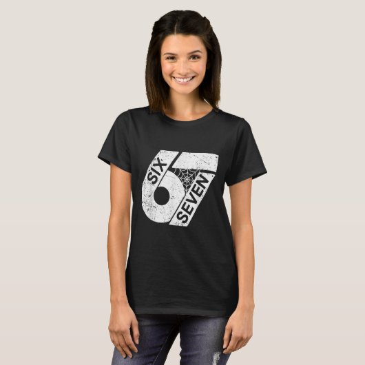 Six Seven 6 7 Meme 6 7 Halloween Costume  T-shirt (Voorkant volledig)