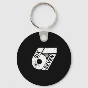 Six Seven 6 7 Meme 6 7 Halloween Kostuum _1  Sleutelhanger
