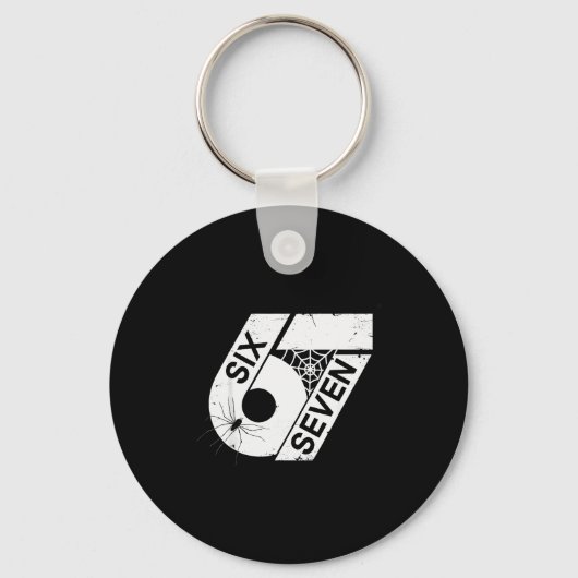 Six Seven 6 7 Meme 6 7 Halloween Kostuum _1 Sleutelhanger (Voorkant)