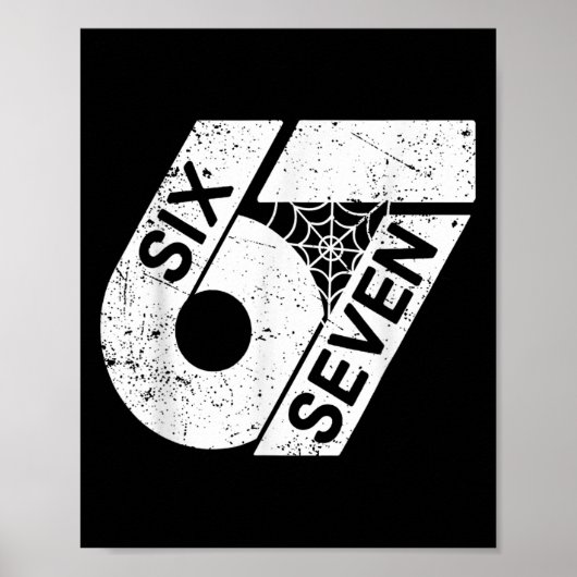Six Seven 6 7 Meme 6 7 Halloween Kostuum  Poster (Voorkant)