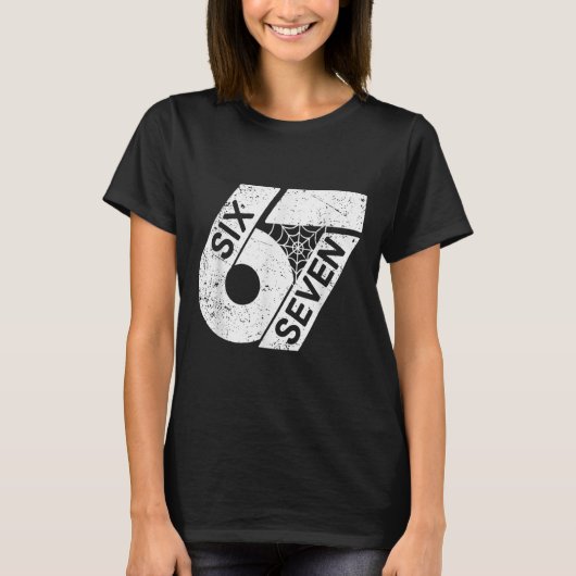 Six Seven 6 7 Meme 6 7 Halloween Kostuum T-shirt (Voorkant)
