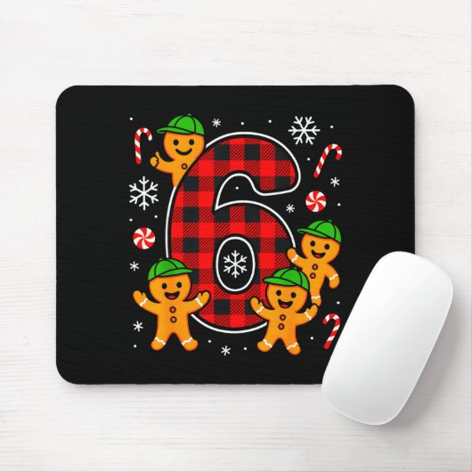 Six Seven 6 7 Meme Christmas Matching Couple Boy G Muismat (Met muis)