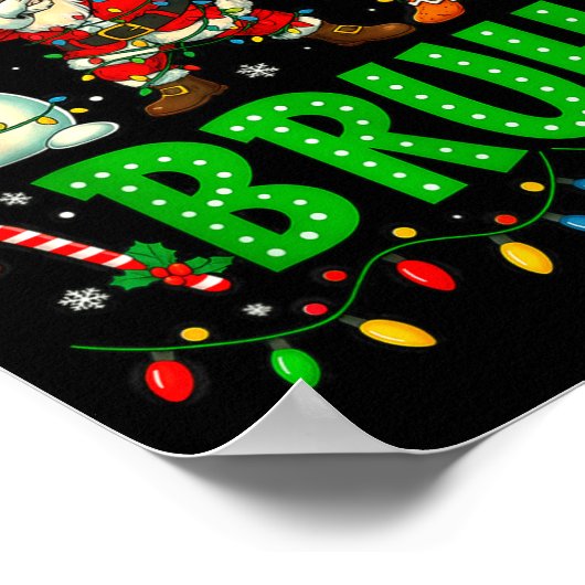 Six Seven 6 7 Meme Dabbing Santa Gingerbread Chris Poster (Hoek)