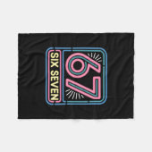 Six Seven 6 7 Meme Funny  Fleece Deken (Voorkant (Horizontaal))