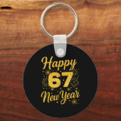 Six Seven 6 7 Meme Funny Happy New Year 67 2026  Sleutelhanger (Voorkant)