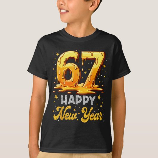 Six Seven 6 7 Meme Funny Happy New Year 67 Men Wom T-shirt (Voorkant)