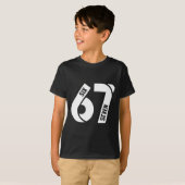 Six Seven 6 7 Meme Funny Number 67 Let's Get Sendy T-shirt (Voorkant volledig)