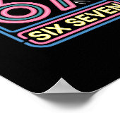 Six Seven 6 7 Meme Funny  Poster (Hoek)