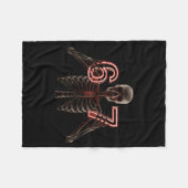 Six Seven 6 7 Meme Funny Skeleton Hands Sign Let's Fleece Deken (Voorkant (Horizontaal))