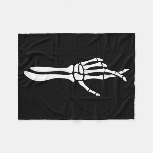 Six Seven 6 7 Meme Funny Skeleton Hands Sign Let's Fleece Deken (Voorkant (Horizontaal))