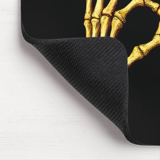 Six Seven 6 7 Meme Funny Skeleton Hands Sign Let's Muismat (Hoek)