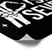 Six Seven 6 7 Meme Funny Skeleton Hands Sign Let's Poster (Hoek)