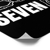 Six Seven 6 7 Meme Funny Skeleton Hands Sign Let's Poster (Hoek)