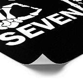 Six Seven 6 7 Meme Funny Skeleton Hands Sign Let's Poster (Hoek)