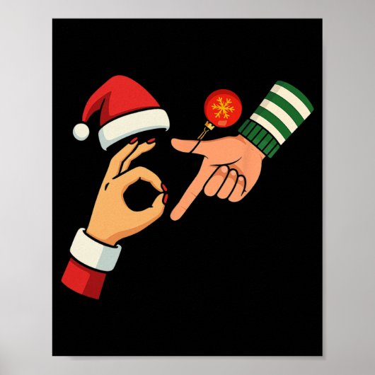 Six Seven 6 7 Meme Gen Alpha Sla Jargon 67 Kerstmi Poster (Voorkant)