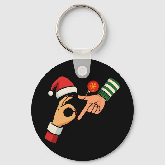 Six Seven 6 7 Meme Gen Alpha Sla Jargon 67 Kerstmi Sleutelhanger (Voorkant)