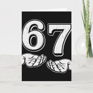 Six Seven 6 7 Meme Gen Alpha Sla Jargon 6 7 Handen Kaart