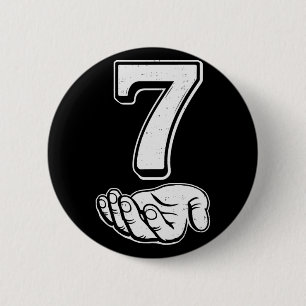 Six Seven 6 7 Meme Gen Alpha Sla Jargon 6 7 Handen Ronde Button 5,7 Cm