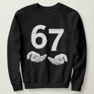 Six Seven 6 7 Meme Gen Alpha Slaang 6 7 Handen Trui